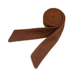 9438 Women Trench Coat Belts Wool Blend Woolen Sash Waistband (brown)